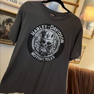 Harley-Davidson Charcoal Skull Graphic Tee